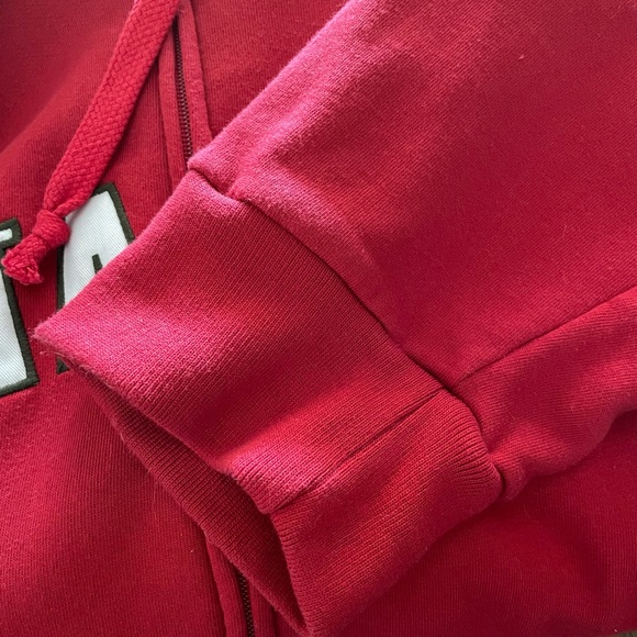 NWOT Red Italia Hoodie Zip Up Sweatshirt by Machine - Men’s 2XL - Picture 5 of 6